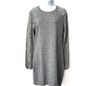 Diane Von Furstenberg Sweater Dress with Lace